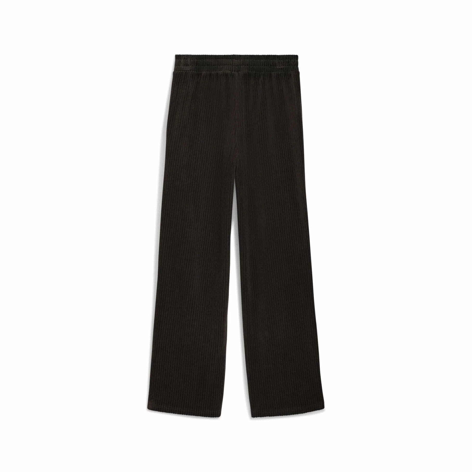PUMA Ess Elevated Velour Rib Straight Leg Pant - Spodnie z dzianiny Kobiety
