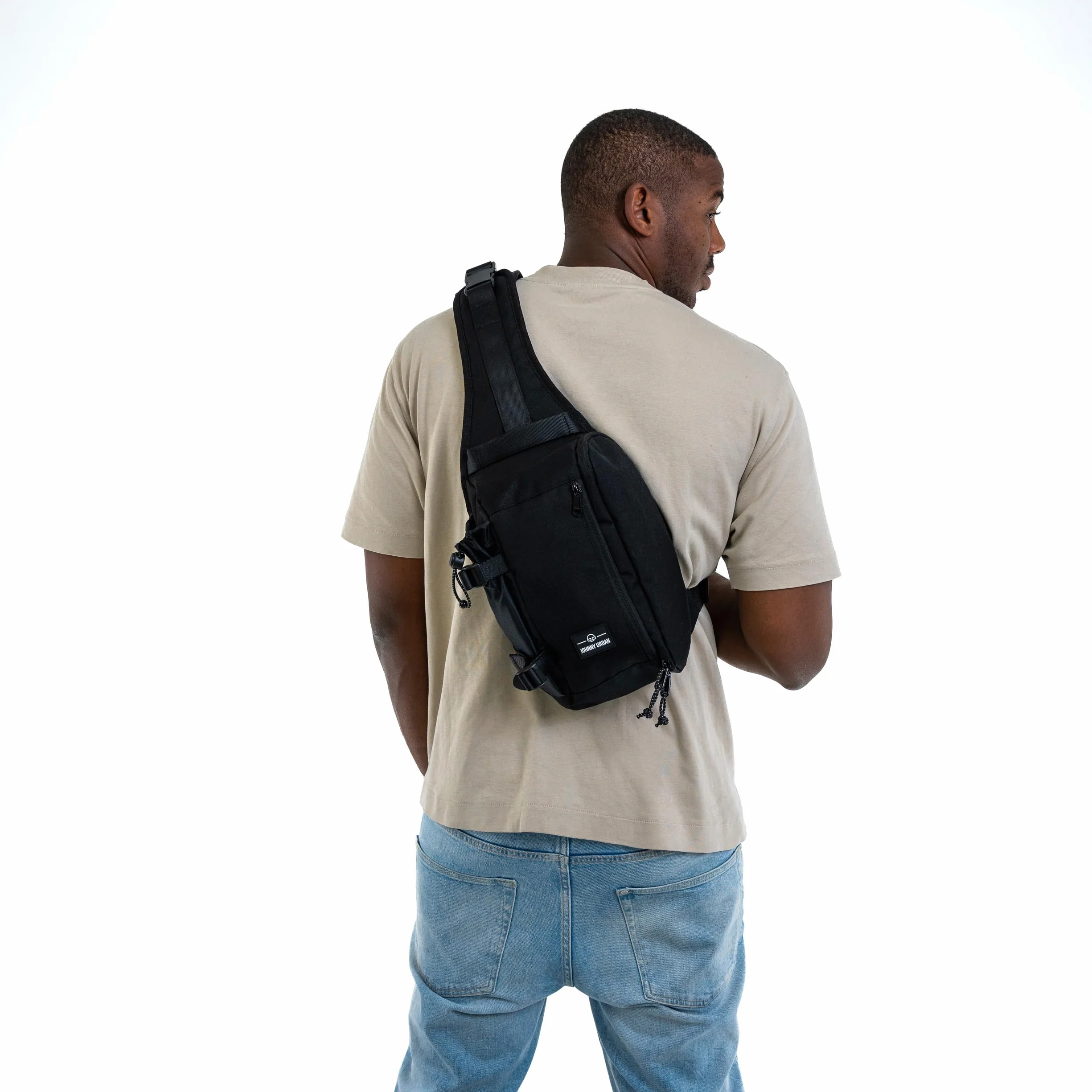 Johnny Urban Slingbag Charlie torba na ramię dla kobiet i mężczyzn, na podróż, wędrówki, do aktywności na świeżym powietrzu, w podróży, odporny na rozerwanie i trwały materiał, kieszeń na butelkę z