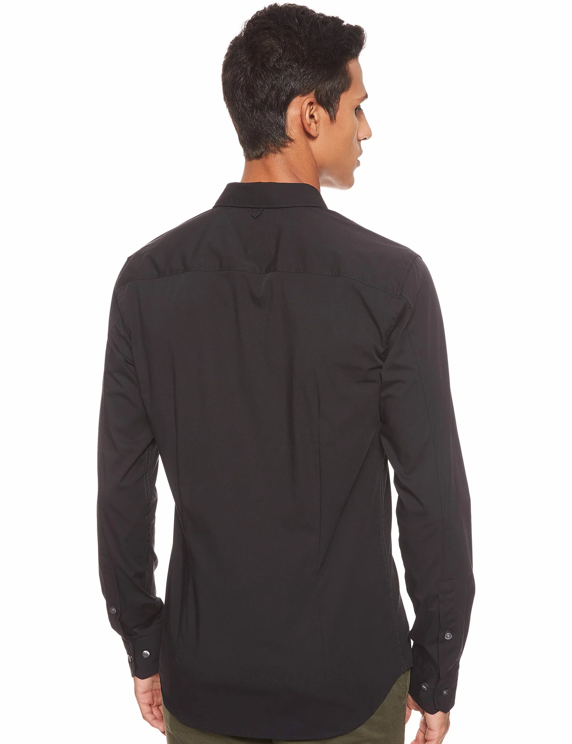 Tommy Jeans Męska Original Stretch Koszula z Długim Rękawem, Timmy Black 078, L