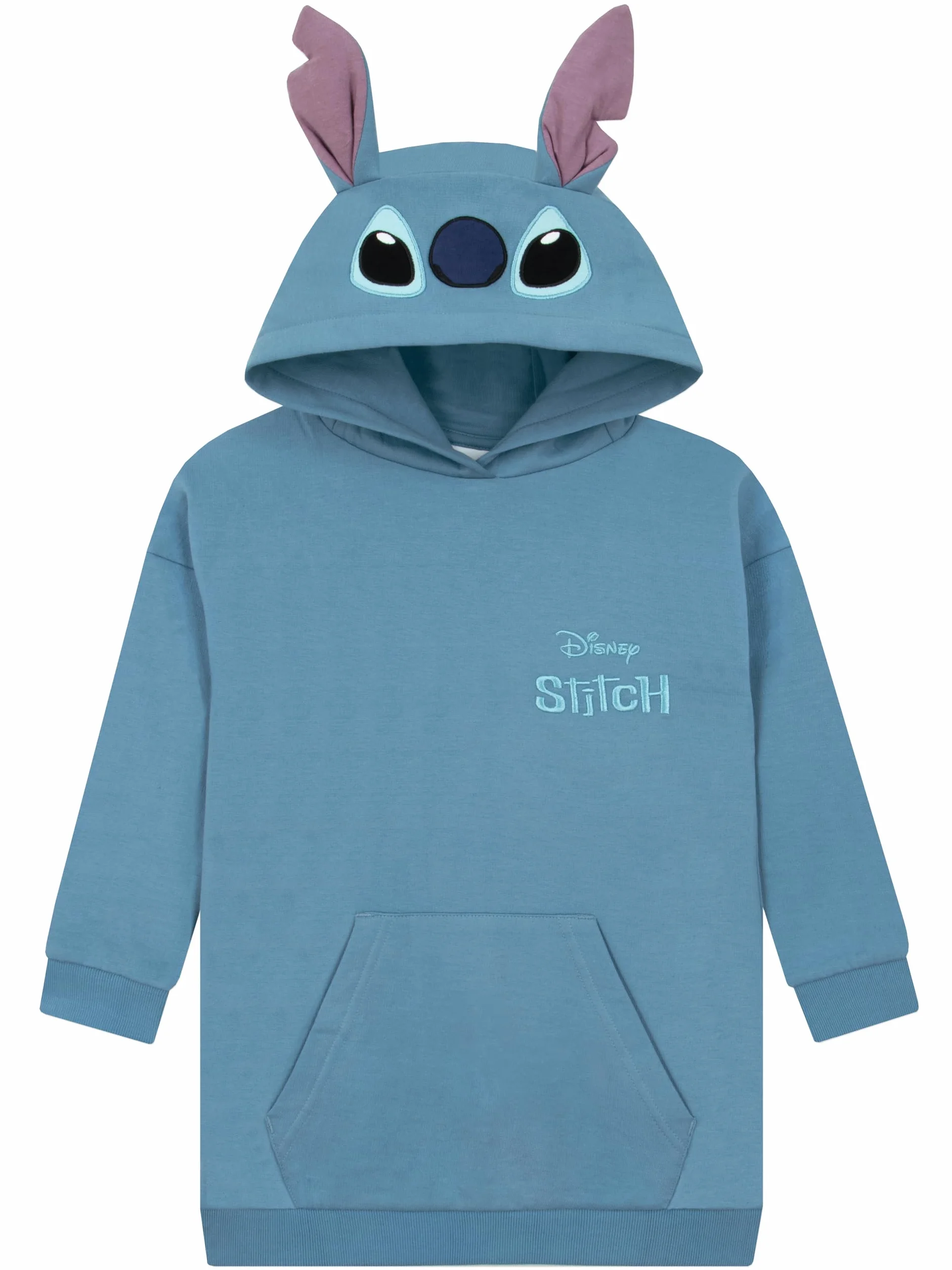 Disney Bluza Z Kapturem Lilo I Stitch, Długa Bluza Dziecięca, Sweter Stitch Z Uszami 3D, Bawełniana Odzież Dla Dziewczynek