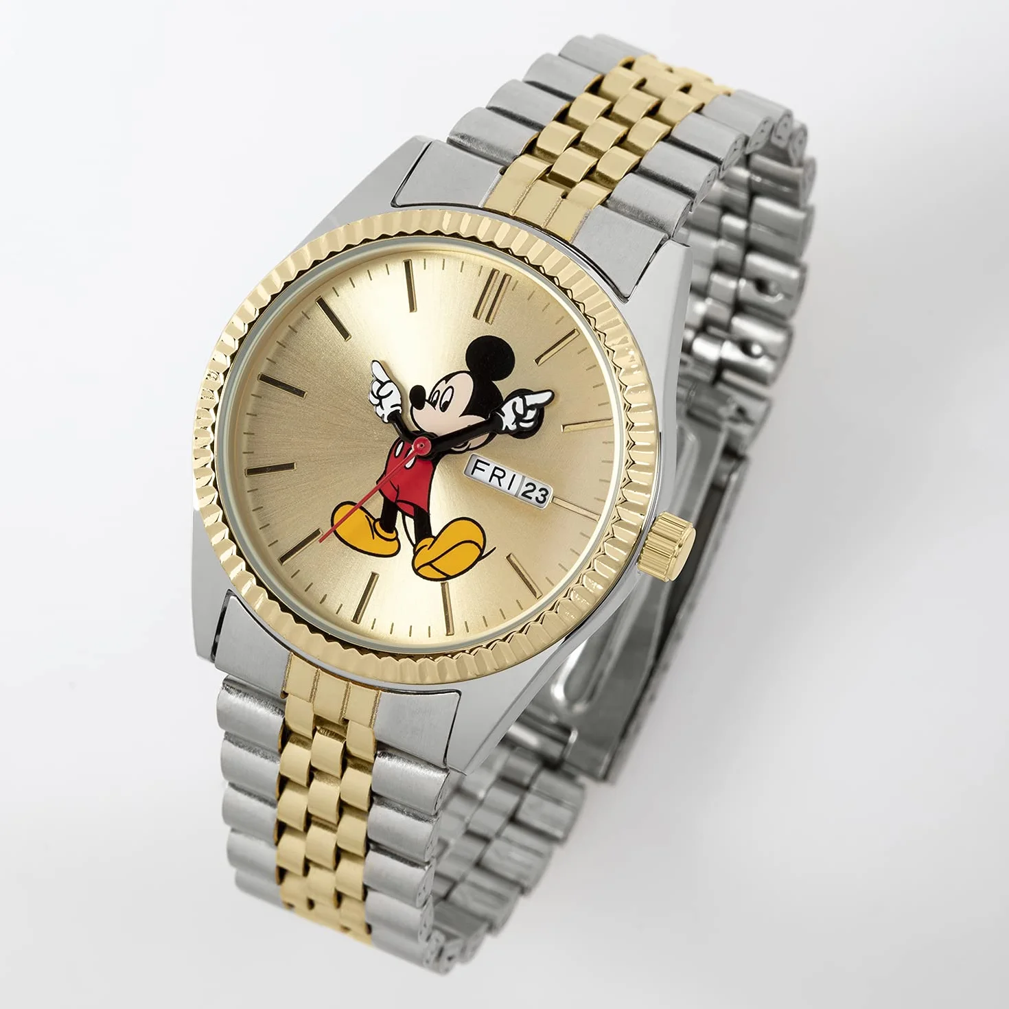 Disney Mickey Mouse Kids dwukolorowy zegarek bransoletka MK8185
