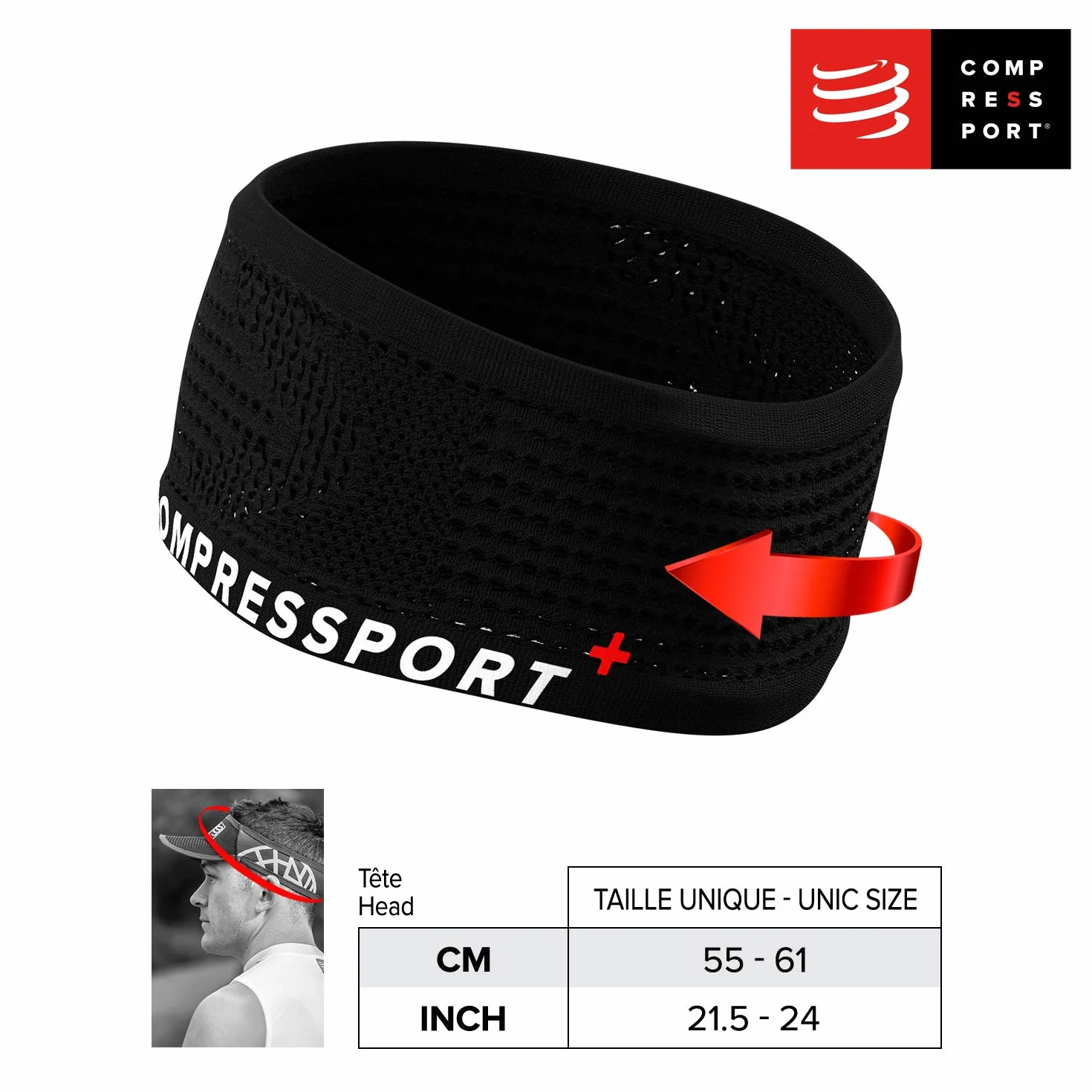 COMPRESSPORT Opaska na głowę/Off Cinta antyranspiracion de correr