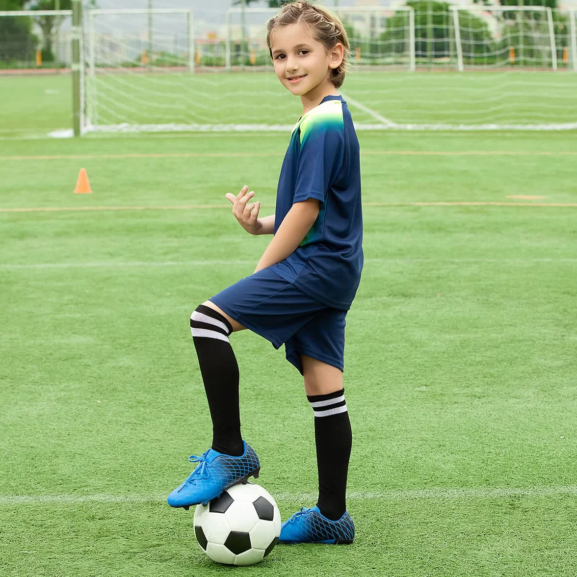 JABASIC Dziecięce buty piłkarskie dla chłopców i dziewczynek, sportowe buty do piłki nożnej