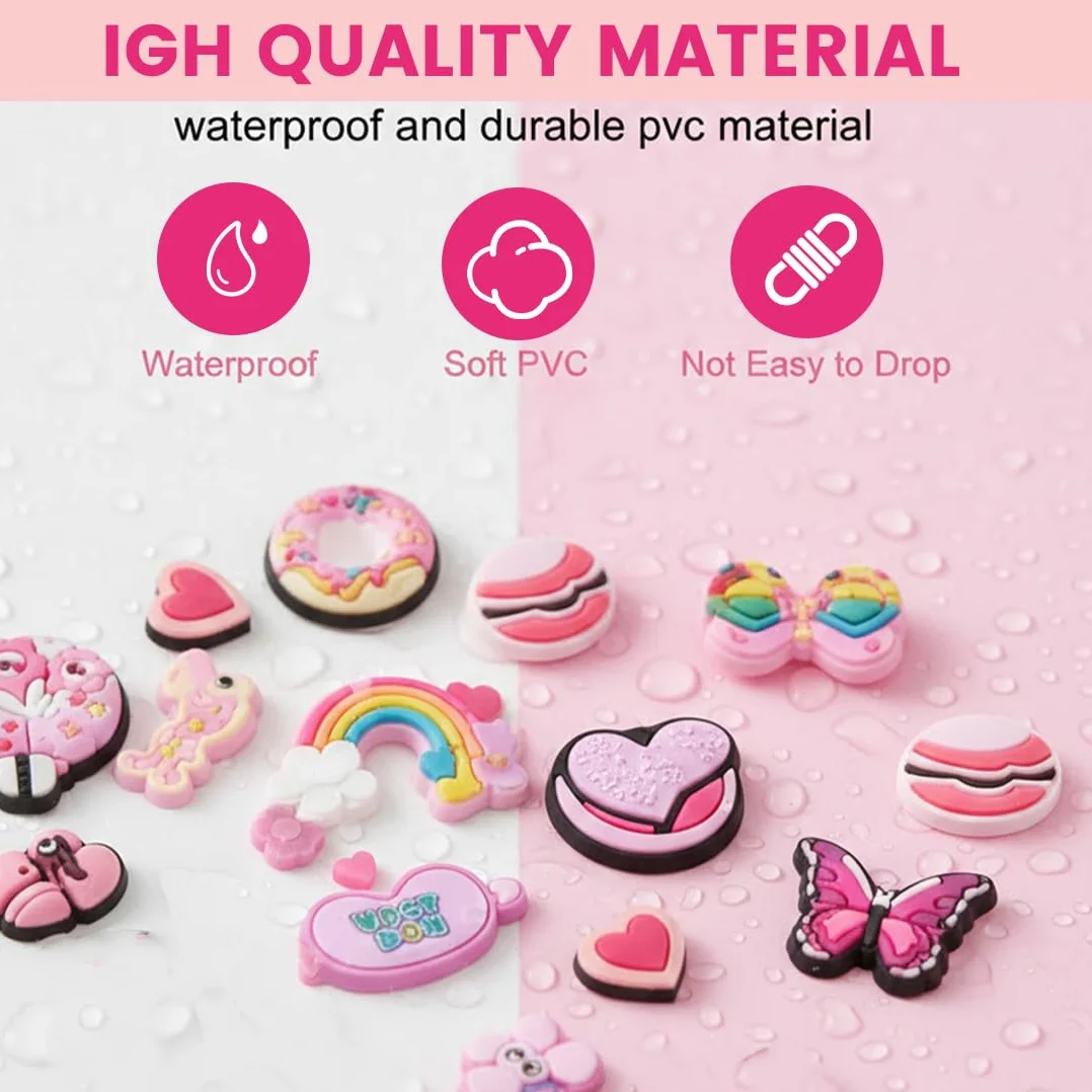 Akcesoria do Crocs - 50 sztuk - Broszka do chodaków sanitarnych - Ozdoby na buty - Szpilki Charms Shoe Charms - Kobiety Mężczyźni Dzieci - Opieka zdrowotna - Praca Fryzjer