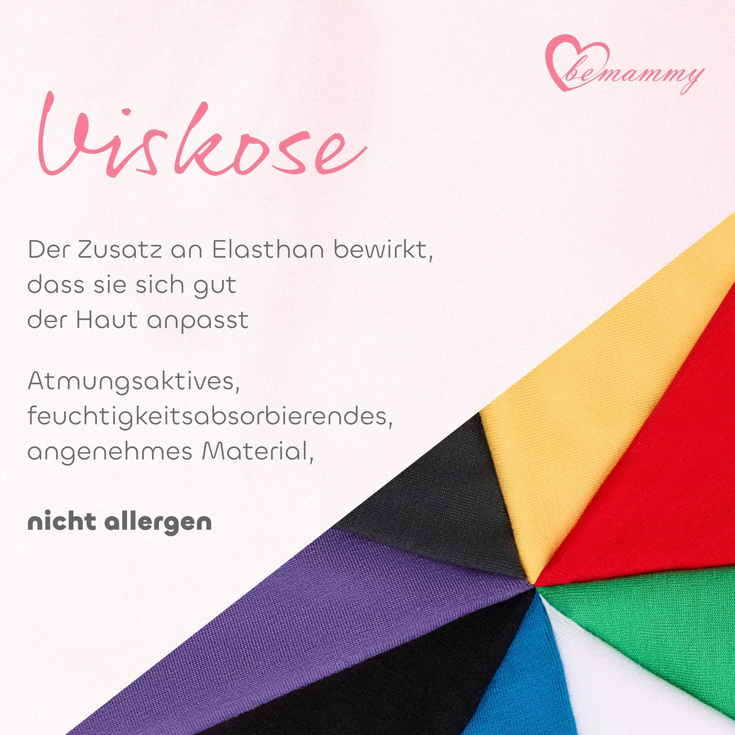 Be Mammy Długie Legginsy Ciążowe z Wiskozy BE-02