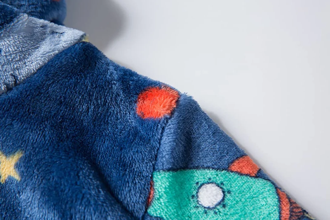 Szlafrok chłopięcy dziewczęcy unisex dziecięcy szlafrok miękki flanelowy szlafrok polarowy dla dzieci w wieku 1-12 lat
