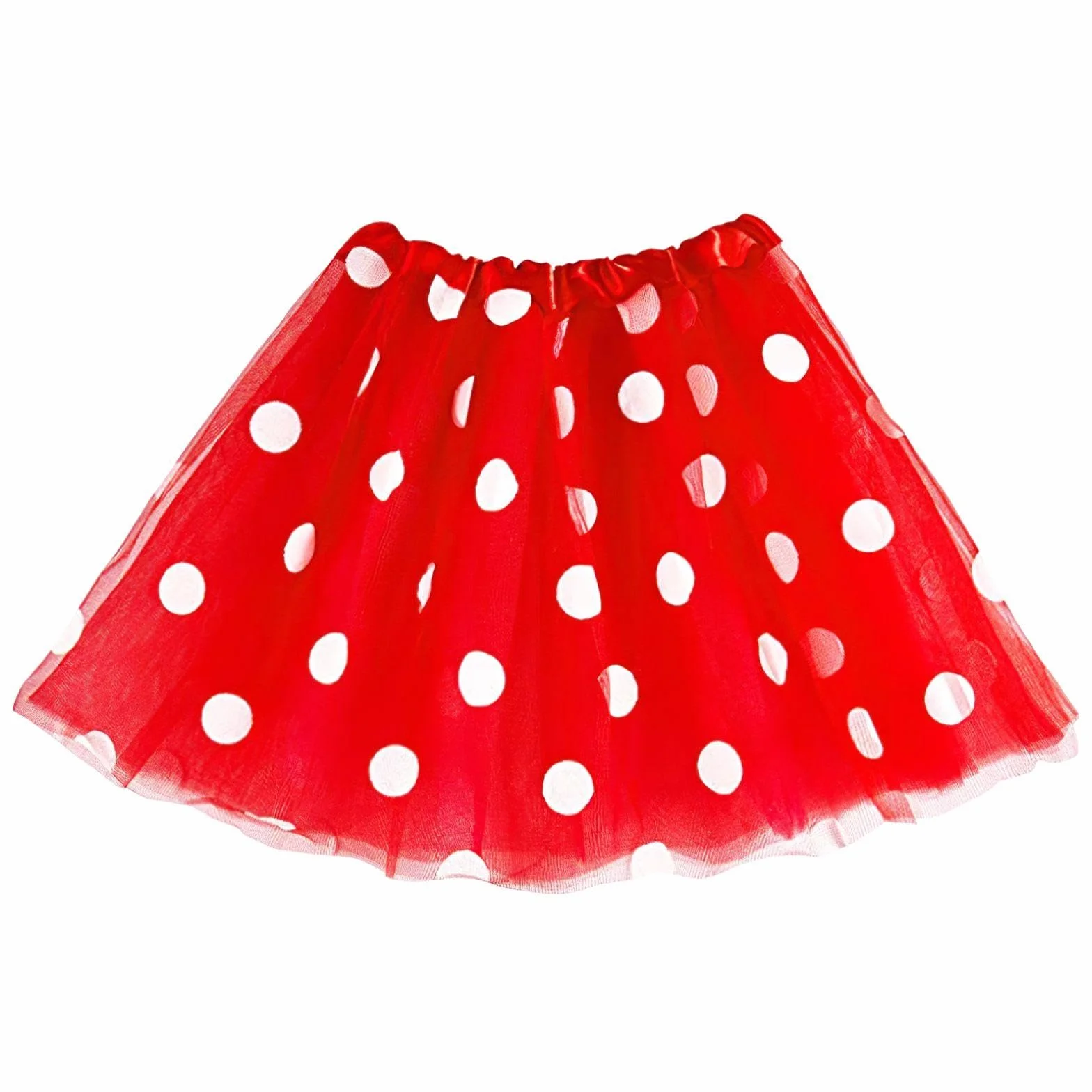 1 sztuka Red Polka Dot -Rock, klasyczna modna spódnica księżniczki, dziewczęcy tutu, kostium występowy, rekwizyt, kostium na imprezę wakacyjną, czerwony, M