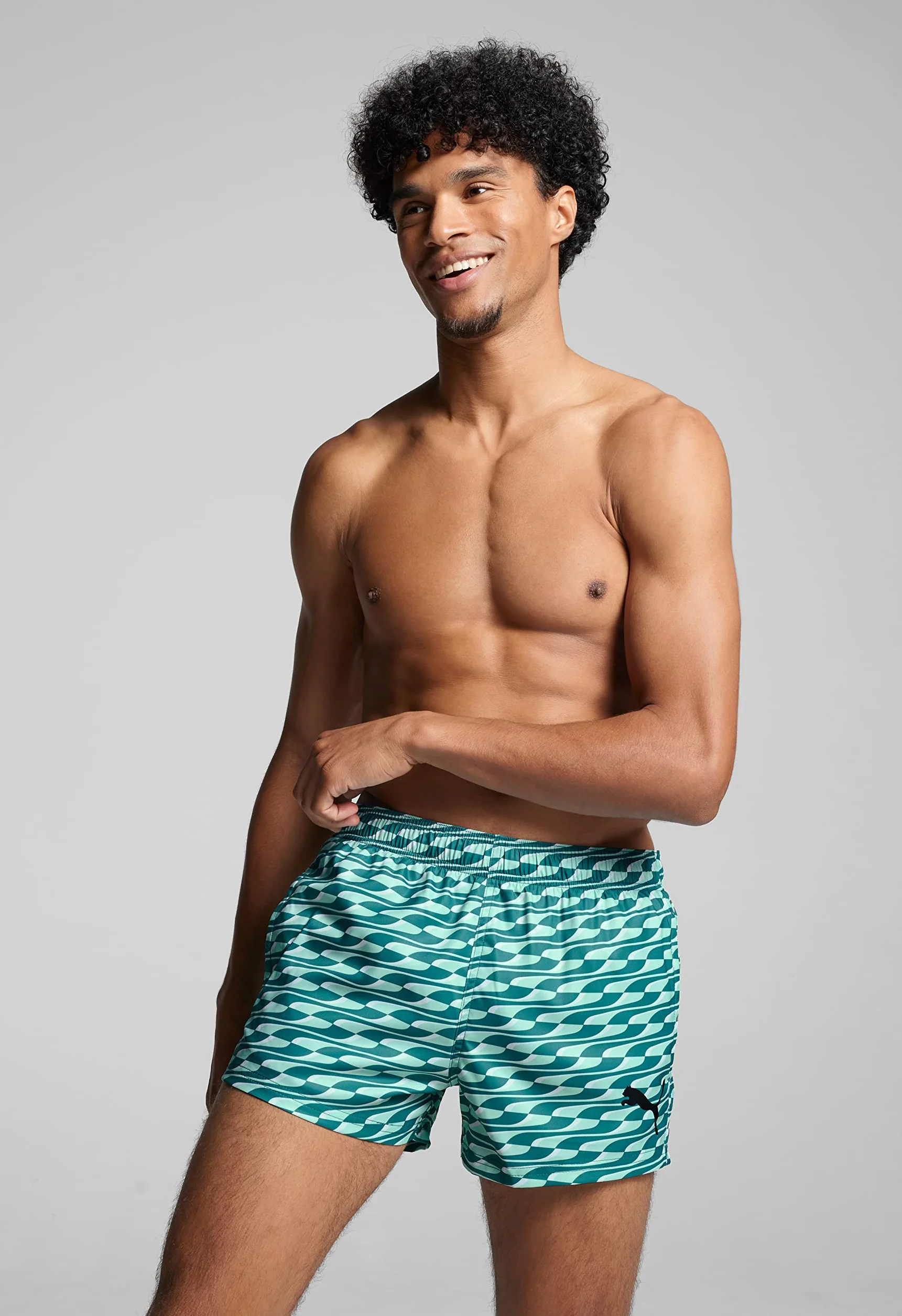 PUMA Szorty męskie, Teal Mint Combo, M