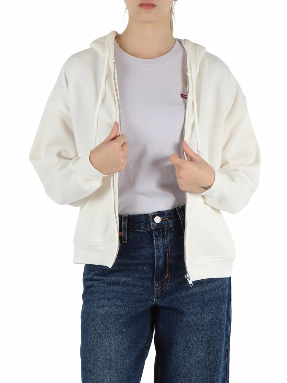 Levi's Everyday Zip Hoodie Sugar Swizzle Fleece, Sugar Swizzle, M