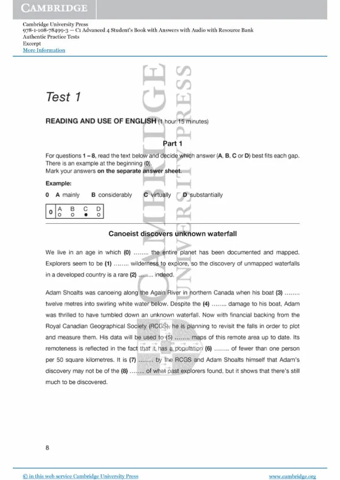 C1 Advanced 4 Student's Book with Answers with Audio with Resource Bank: Authentic Practice Tests
