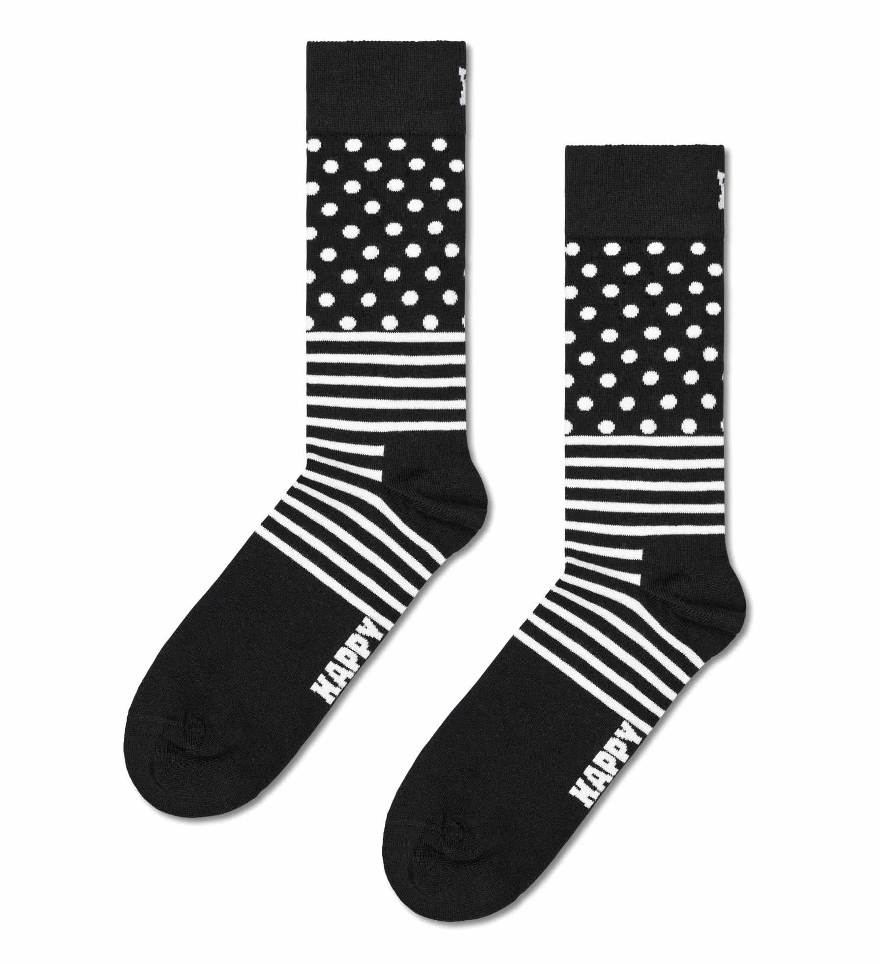 Happy Socks kolorowe i zabawne skarpetki 4-Pack Classic Black & White Socks Gift Set Rozmiar 41-46