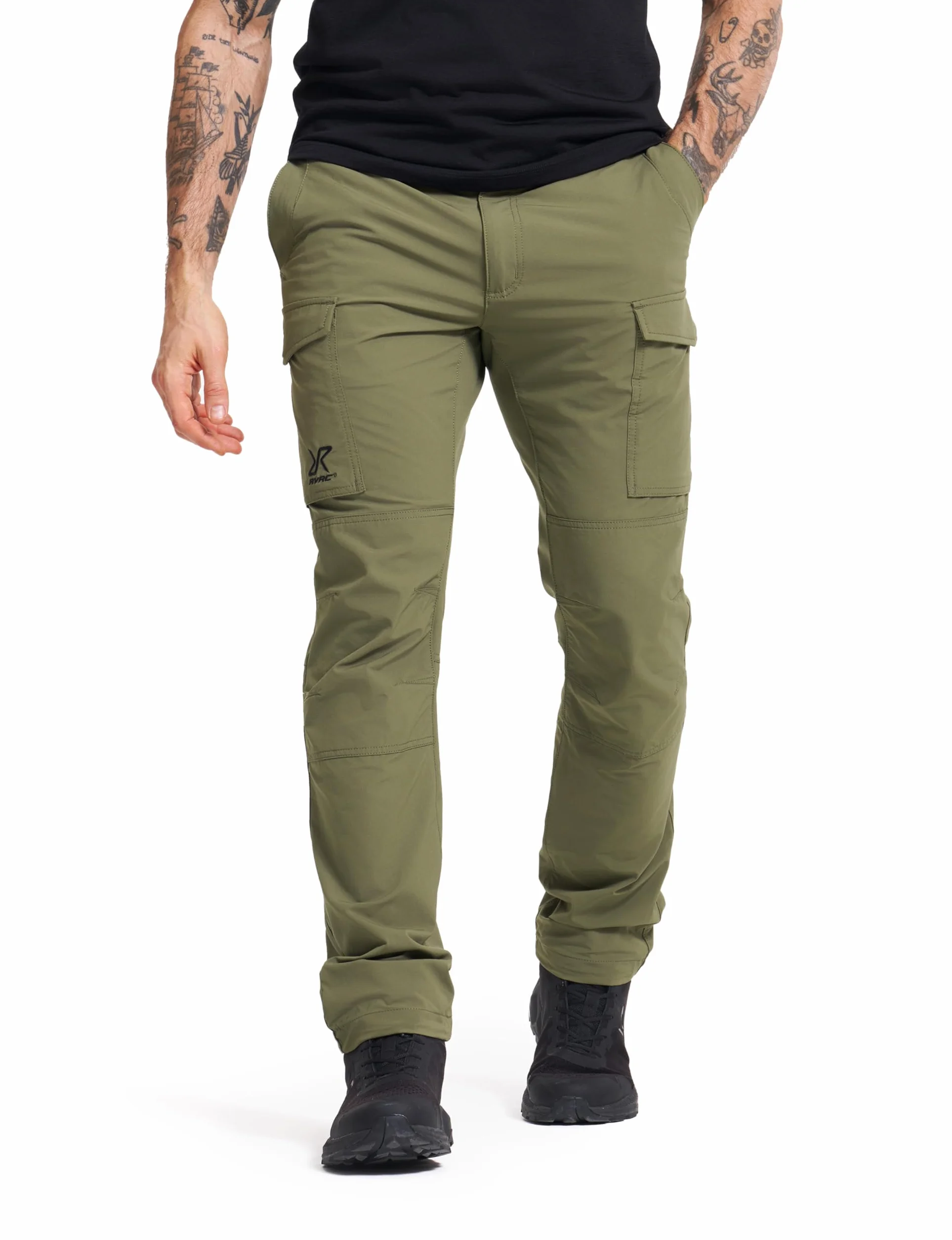 RevolutionRace Adventure Cargo Stretch Pants Męskie, Spodnie trekkingowe do wszystkich aktywności na świeżym powietrzu