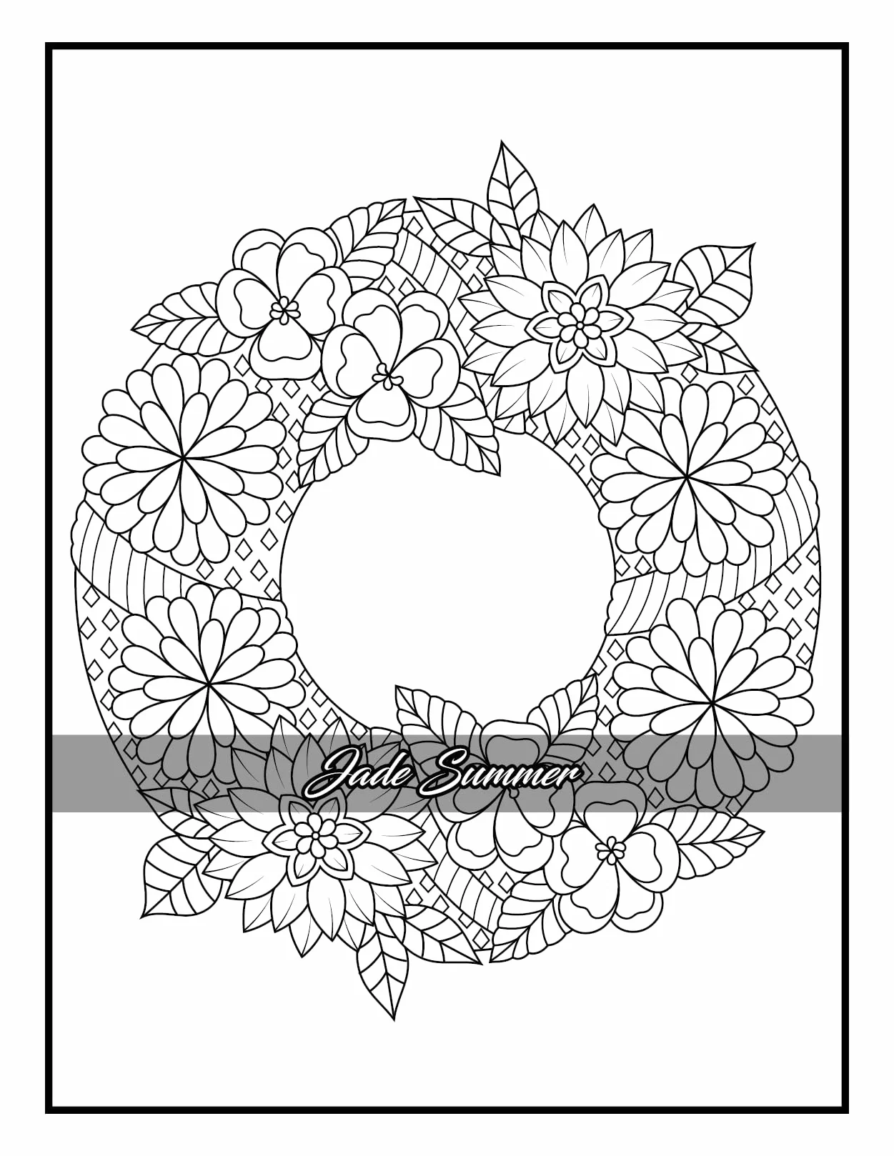 100 Flowers: Adult Coloring Book with Bouquets, Wreaths, Swirls, Patterns, Decorations