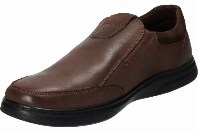 CY77 SOLIDNE PÓŁBUTY WSUWANE CASUAL BUTY MĘSKIE SKÓRZANE BK 41
