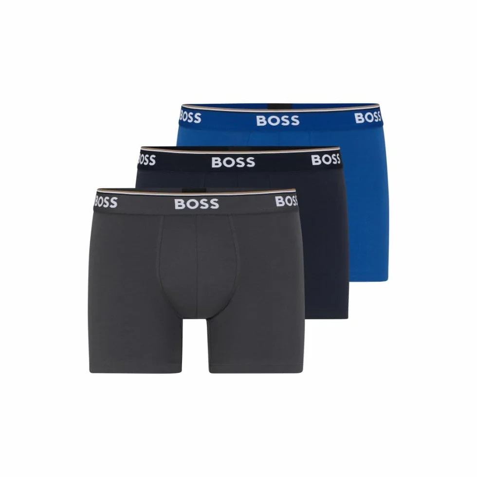 Hugo Boss Krótkie bokserki Mężczyźni 3-Pack Stretch Cotton Regular Fit Boxer Briefs