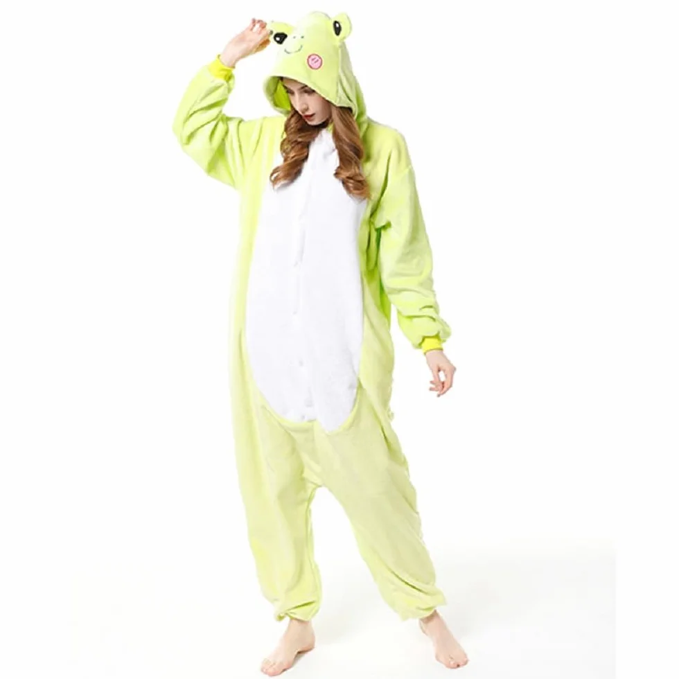 Zureto Frosch Onesie piżama dla dorosłych, uniseks, dla dorosłych, na Boże Narodzenie, Halloween, cosplay