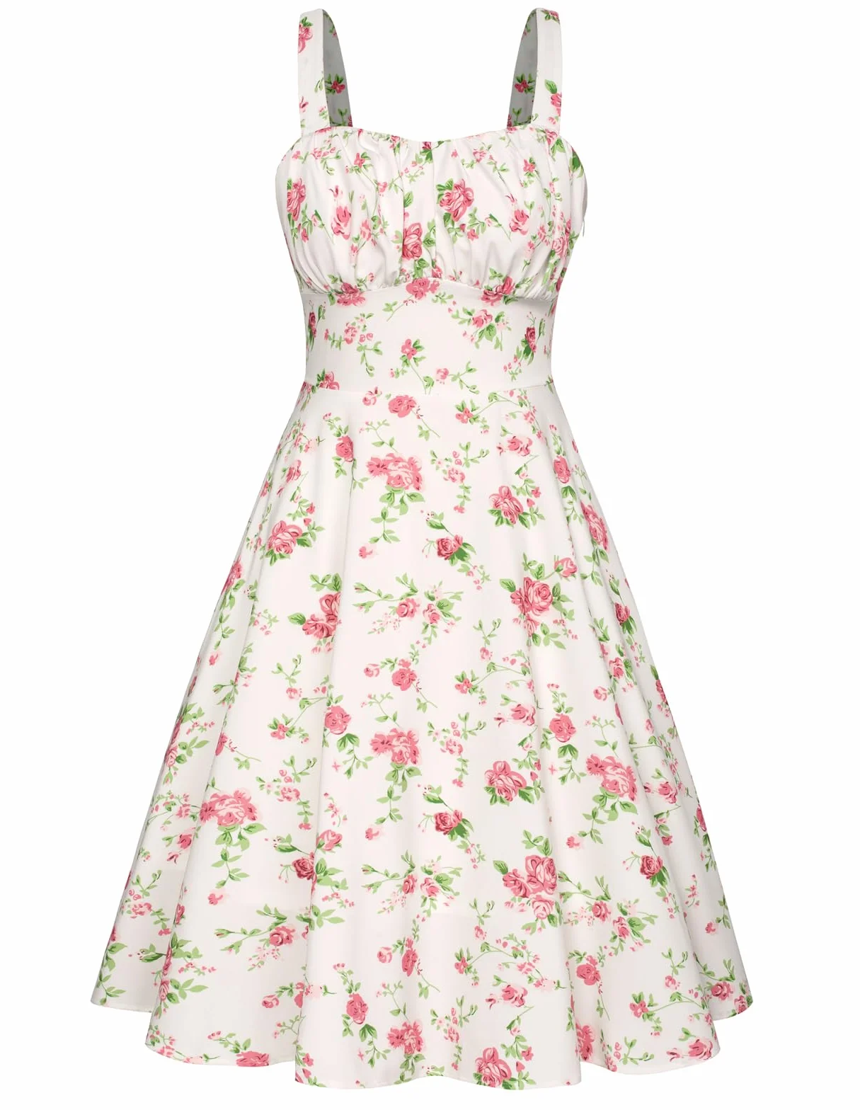 Belle Poque Damska sukienka koktajlowa na co dzień, elegancka, spaghetti, długość A-Line, BP0380S22