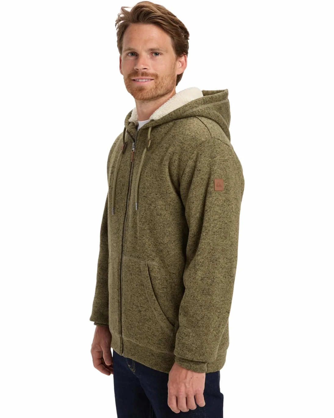 Quiksilver Keller Sherpa Sweter polarowy Beżowy XL