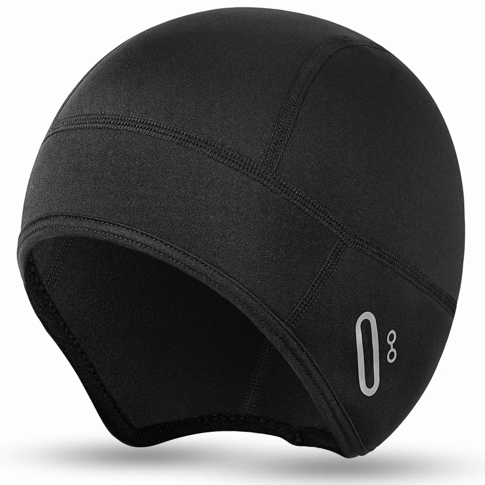 Czapka rowerowa na zimę, czapka rowerowa pod kask, ciepła i wiatroszczelna czapka zimowa, czapka pod kask z otworem na okulary, czapka pod kask rowerowy, sportowa czapka do jazdy na rowerze
