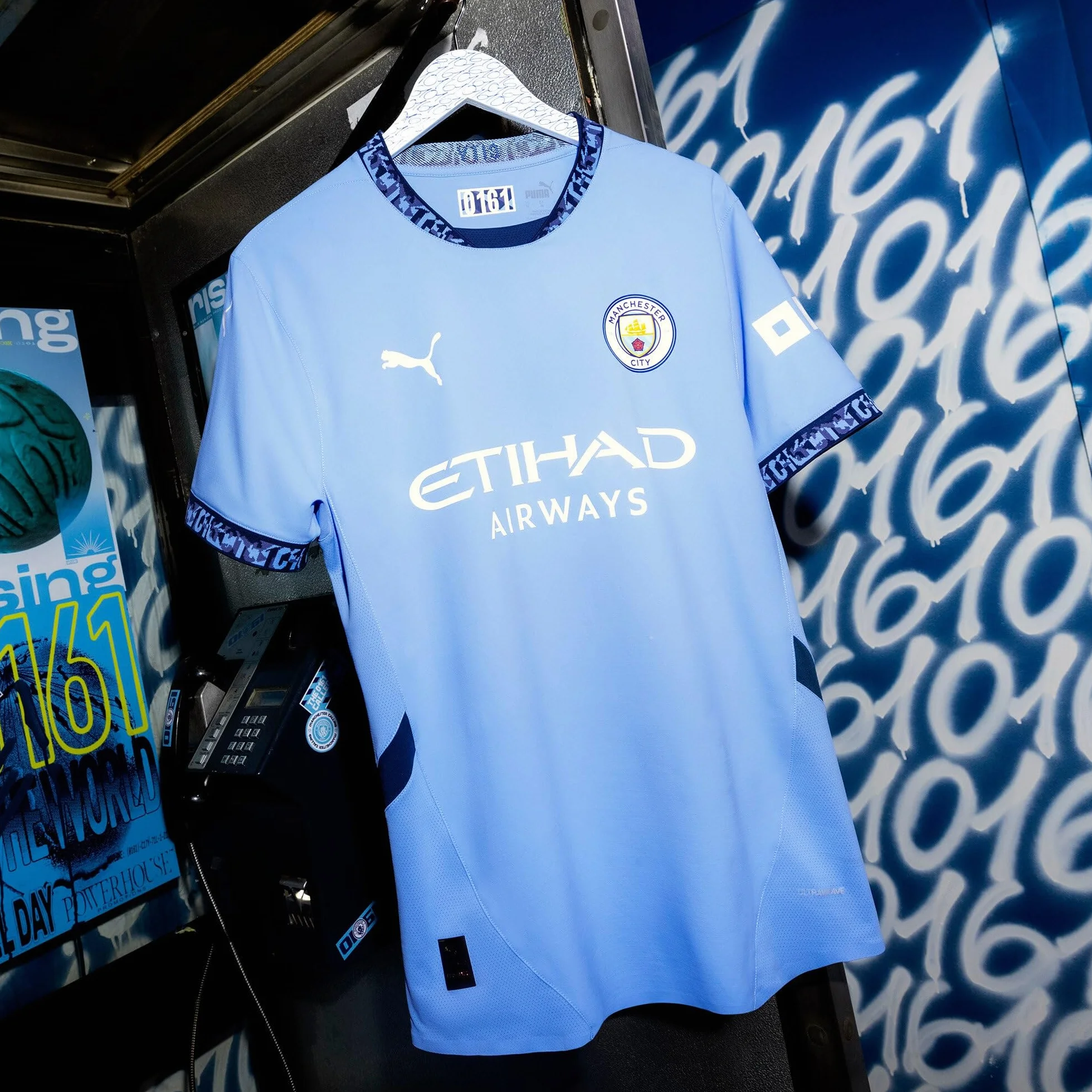 Manchester City FC Kids 2024/25 domowa koszulka piłkarska - Team Light Blue