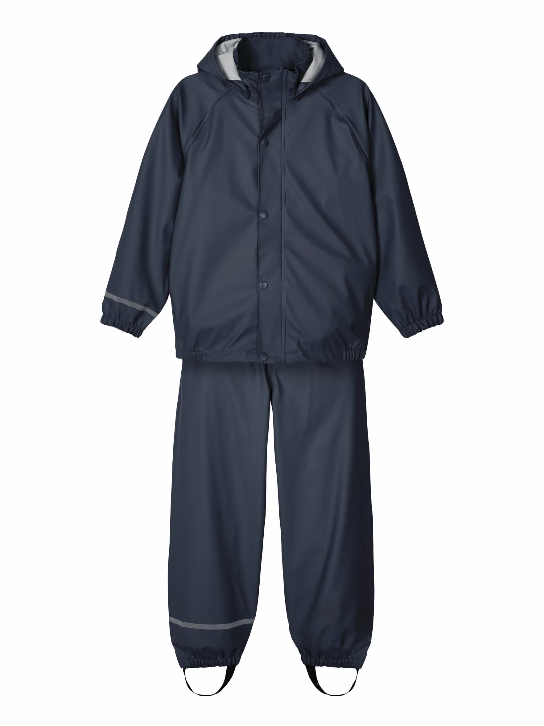 NAME IT Nkndry Rain Set Noos Zestaw Przeciwdeszczowy Uniseks, Niebieski (Dark Sapphire), 110
