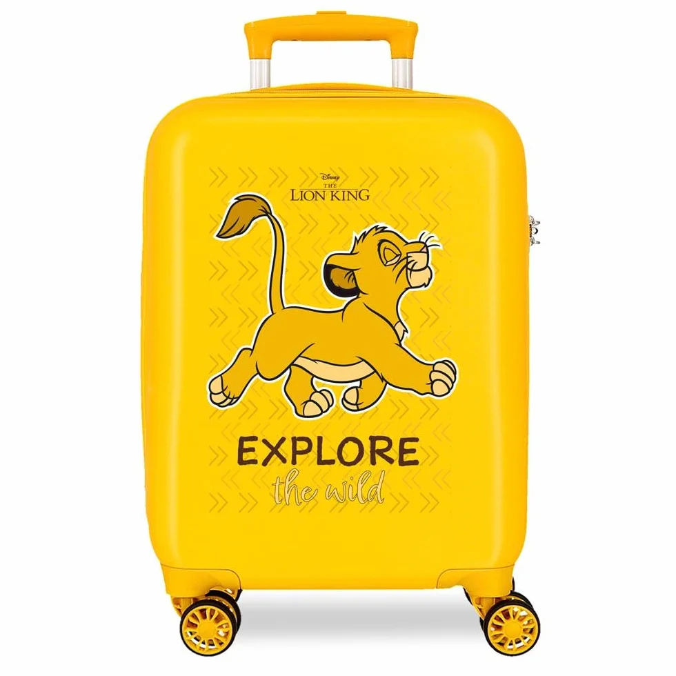 Joumma Disney Król Leon Explorer walizka kabinowa żółta 38 x 55 x 20 cm sztywna 2 kg zamek szyfrowy z boku ABS 2 kg 34 L bagaż podręczny, Żółty, Talla única, walizka kabinowa