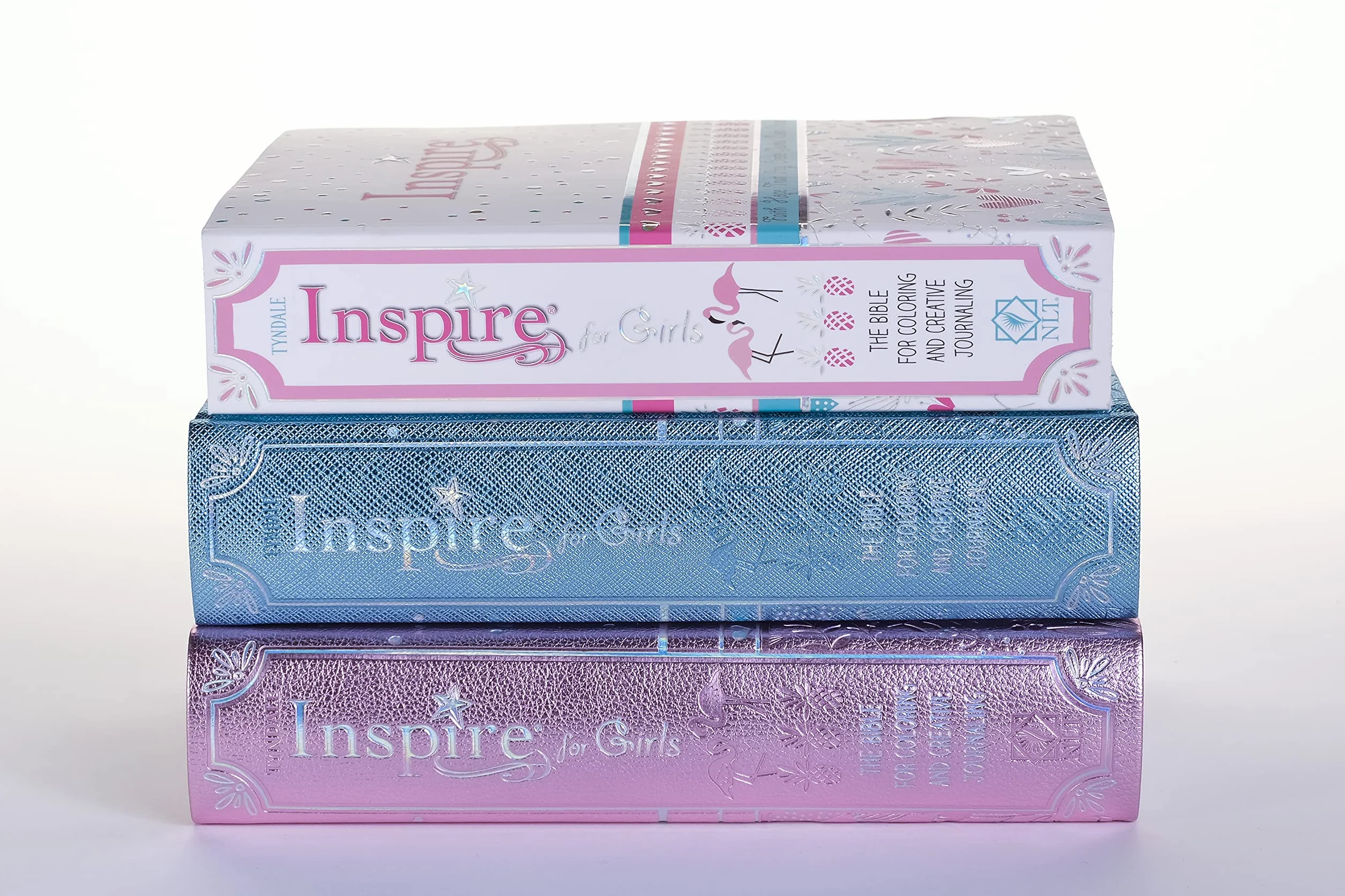 Inspire Bible for girls: New Living Translation, Coloring & Creative Journaling