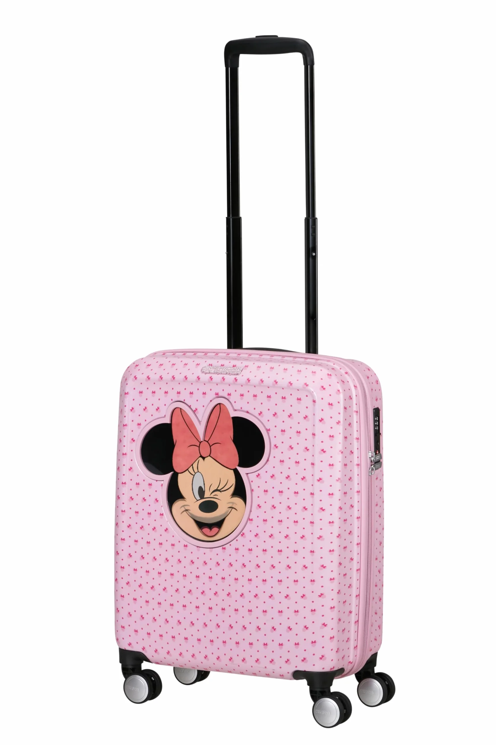 American Tourister Funlight Disney - Spinner S, bagaż podręczny, 55 cm, 36 l, wielokolorowy (Minnie Lenticular Pink), Wielokolorowy (Minnie Lenticular Pink), S, bagaż podręczny disney