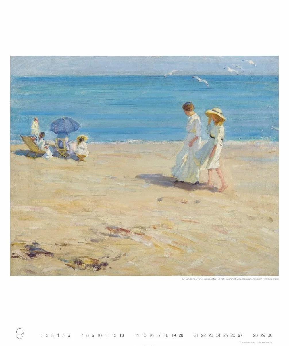 Die schönsten Meereslandschaften Kalender 2026: Der Sehnsuchtsort Meer dargestellt in großartigen Kunstwerken. Jahres-Wandkalender 2026 im Format 46 x 55 cm.
