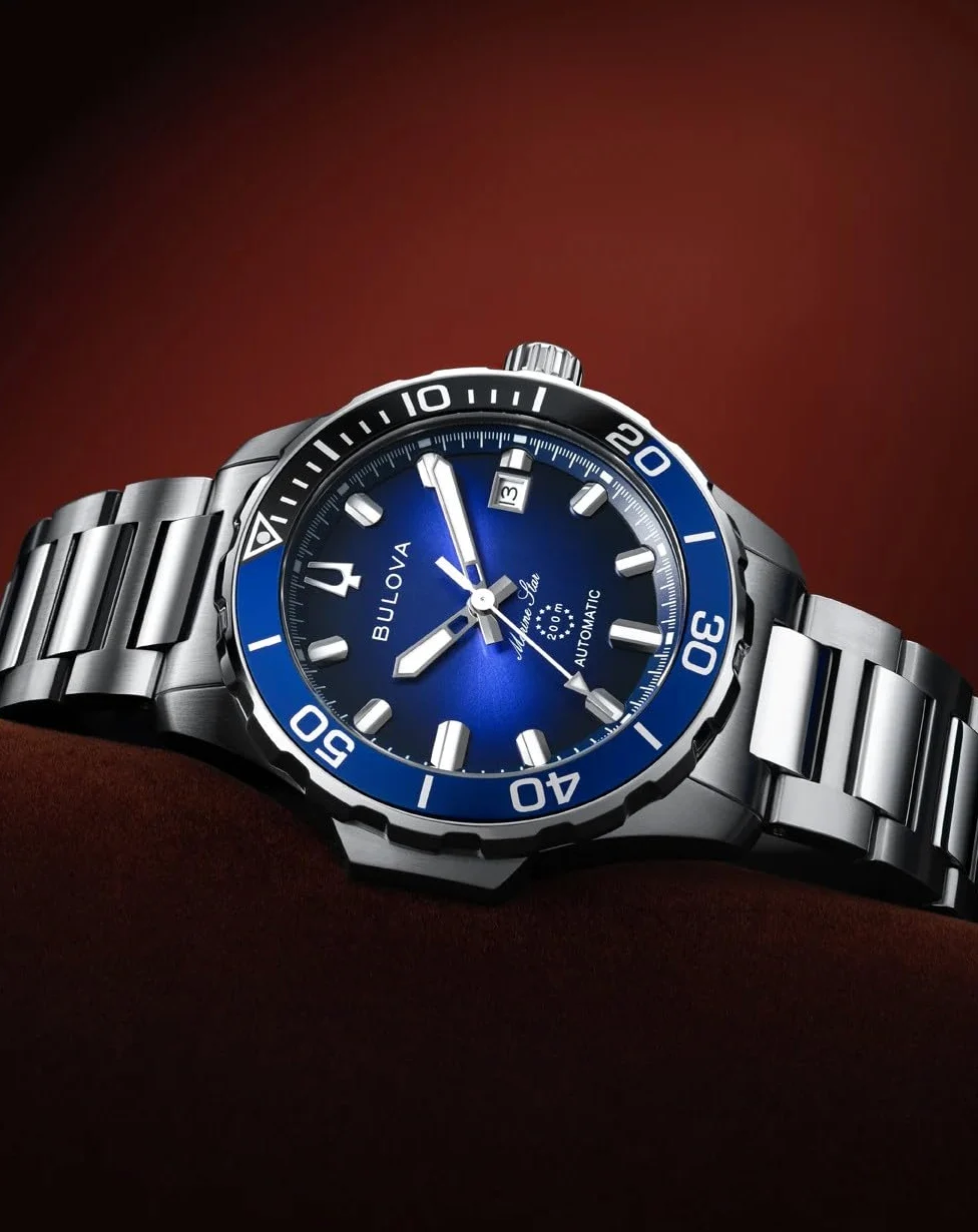 Bulova Męski analogowy automatyczny zegarek na rękę Marine Star Series B