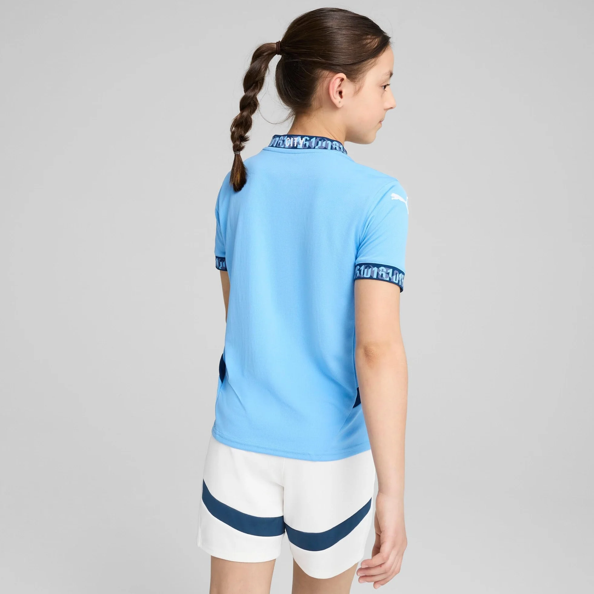 Manchester City FC Kids 2024/25 domowa koszulka piłkarska - Team Light Blue