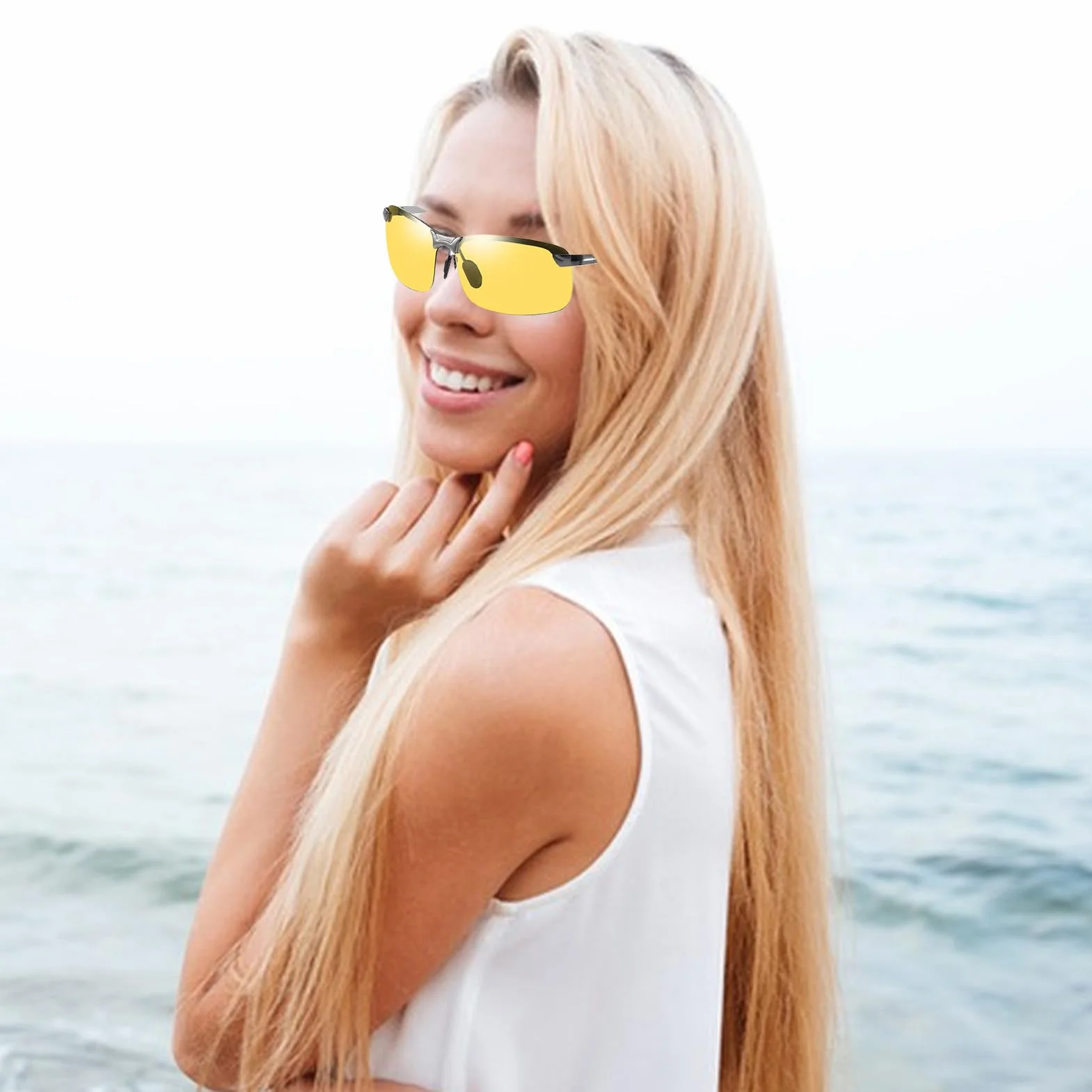 Fotochromowe okulary przeciwsłoneczne, fotochromowe okulary dla mężczyzn, antyodblaskowe, sprzęt rowerowy, akcesoria wędkarskie do jazdy na rowerze, wędrówek, jazdy