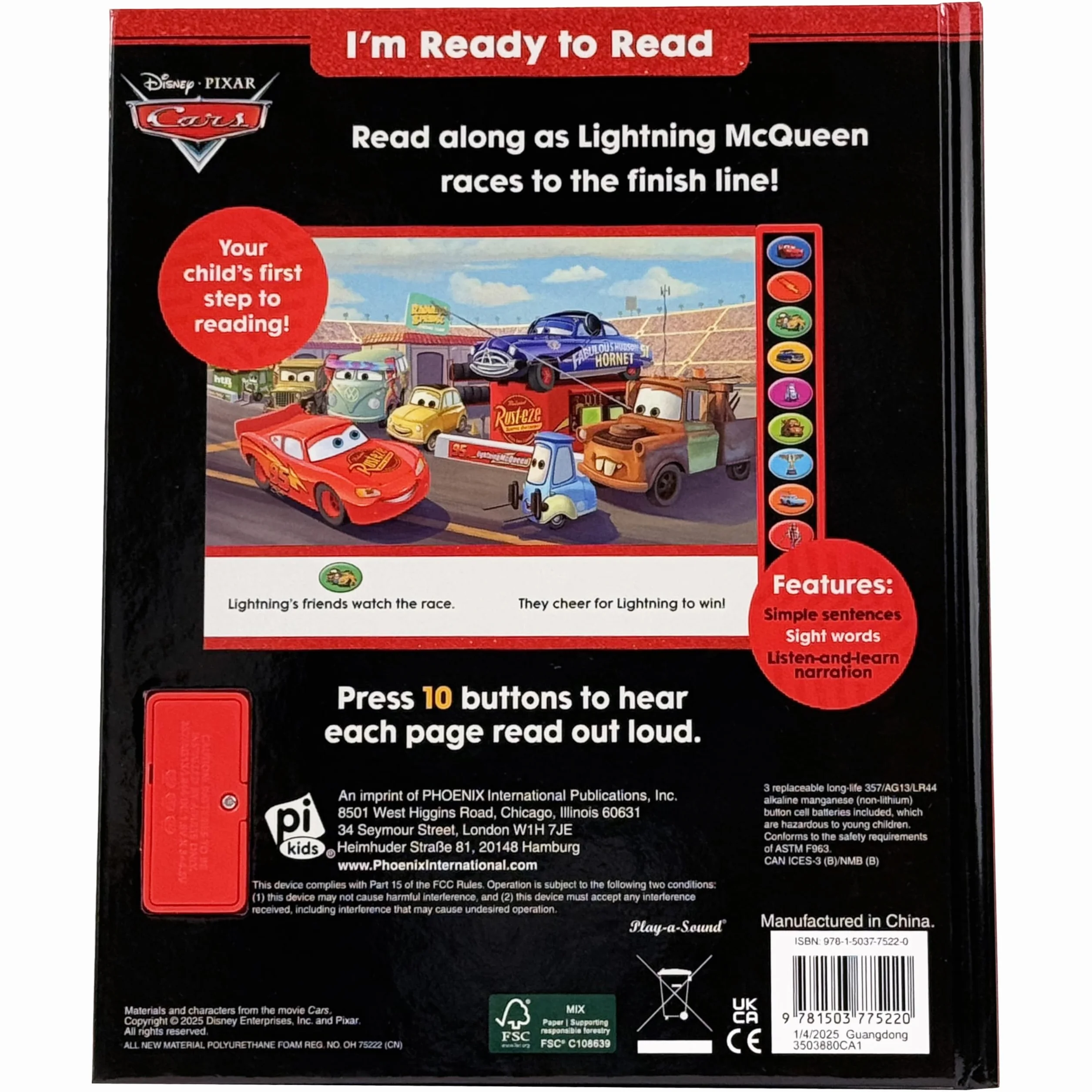 Disney Pixar Cars: I'm Ready to Read Sound Book