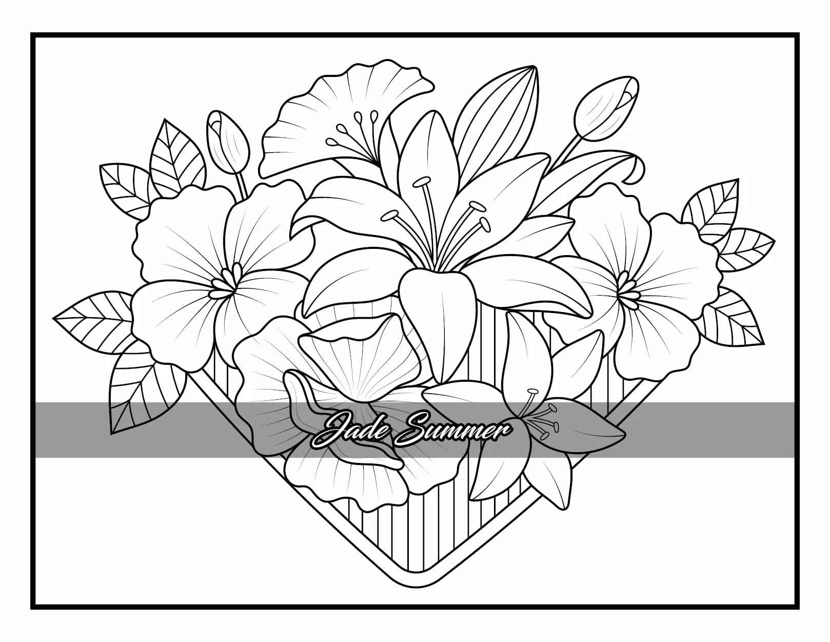 100 Flowers: Adult Coloring Book with Bouquets, Wreaths, Swirls, Patterns, Decorations
