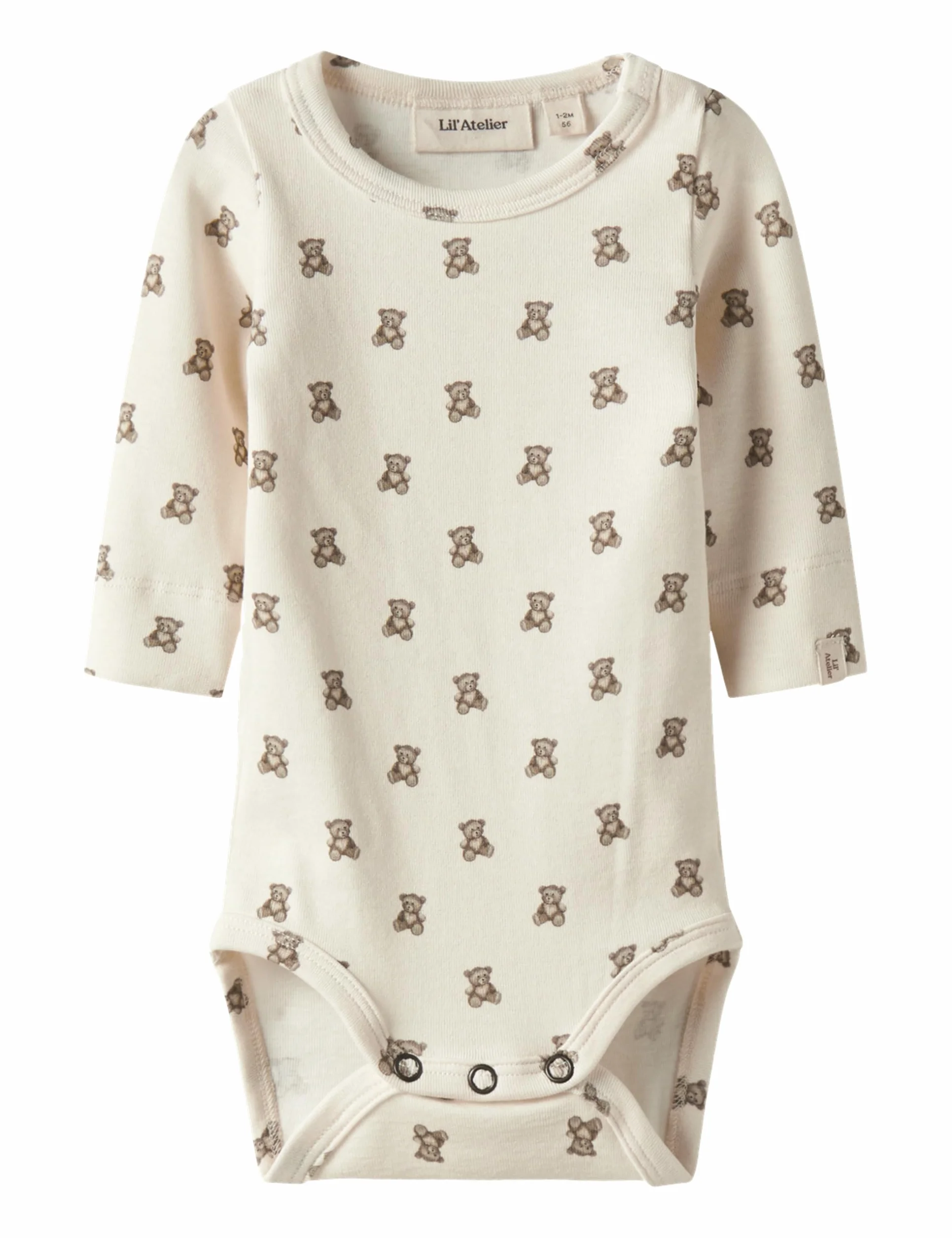 Lil' atelier baby Unisex Nbngayo Elo Ls Slim Body Lil Noos, Turtledove, Numeric_80, Turtledove, numeric_80