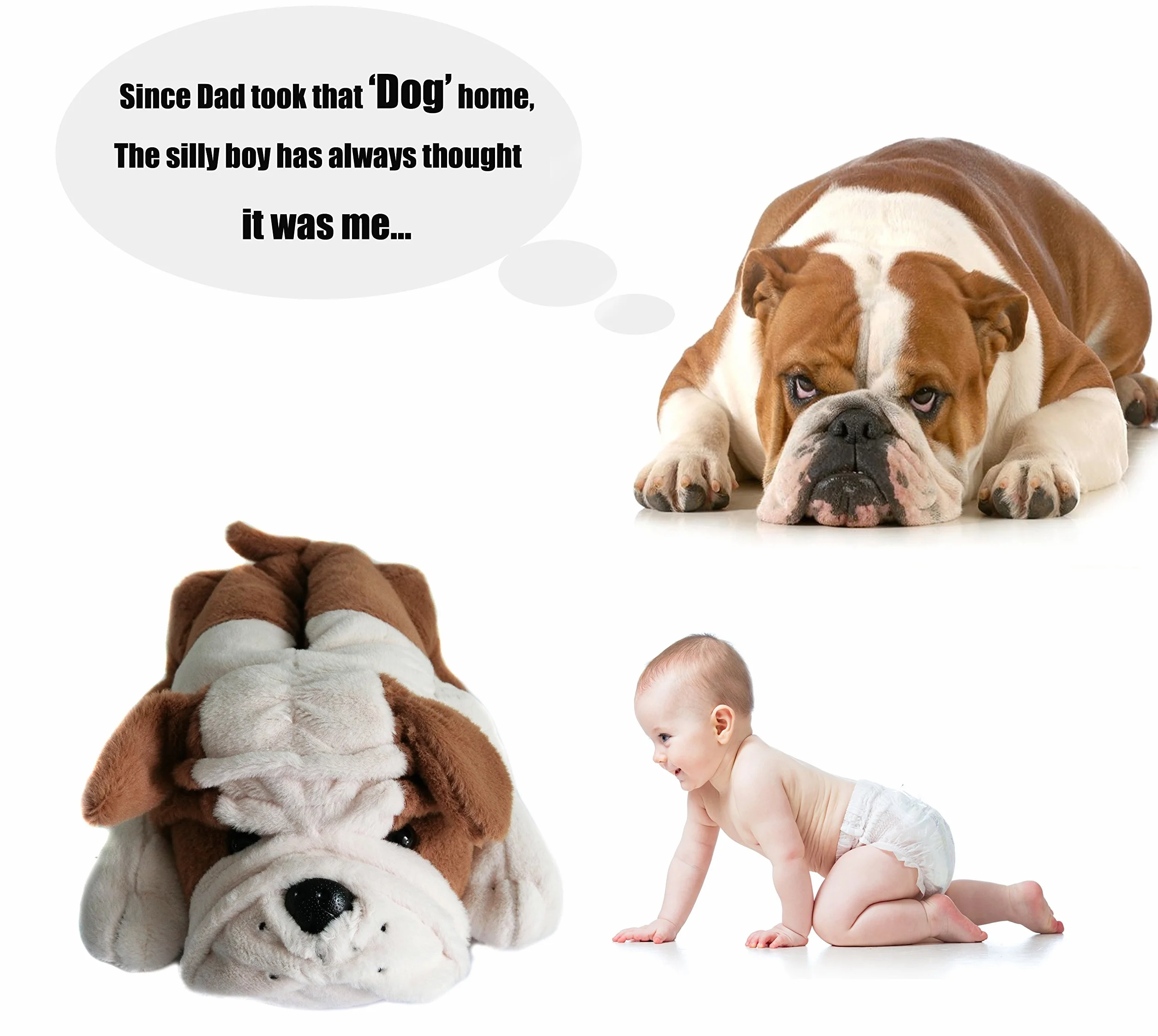 Onmygogo Fuzzy Winter Indoor Animal Dog Kapcie dla dorosłych kobiet mężczyzn i dzieci, buldogi