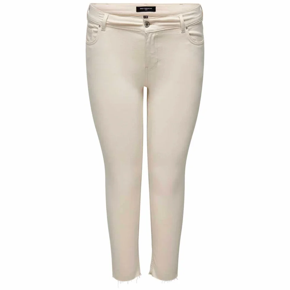 ONLY Carmakoma Carwilly Reg Ank Raw Sk Dnm Dot019 Noos - spodnie jeansowe Kobiety