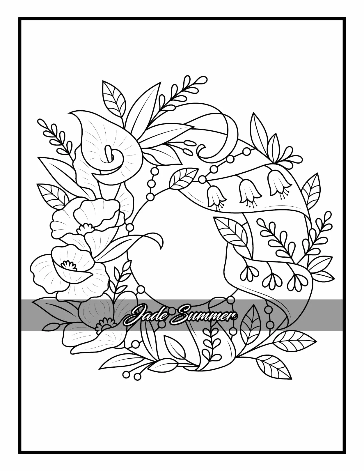100 Flowers: Adult Coloring Book with Bouquets, Wreaths, Swirls, Patterns, Decorations