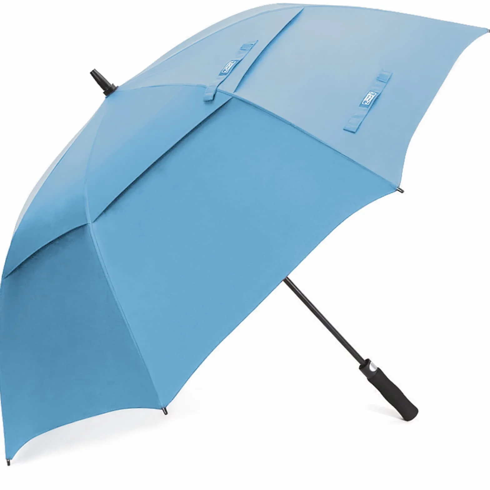 G4Free Automatycznie otwierany parasol golfowy, oversize, bardzo duży, podwójny, z otworem przeciwwiatrowym, wiatroszczelny, wodoszczelny, 120/137/157/173 cm