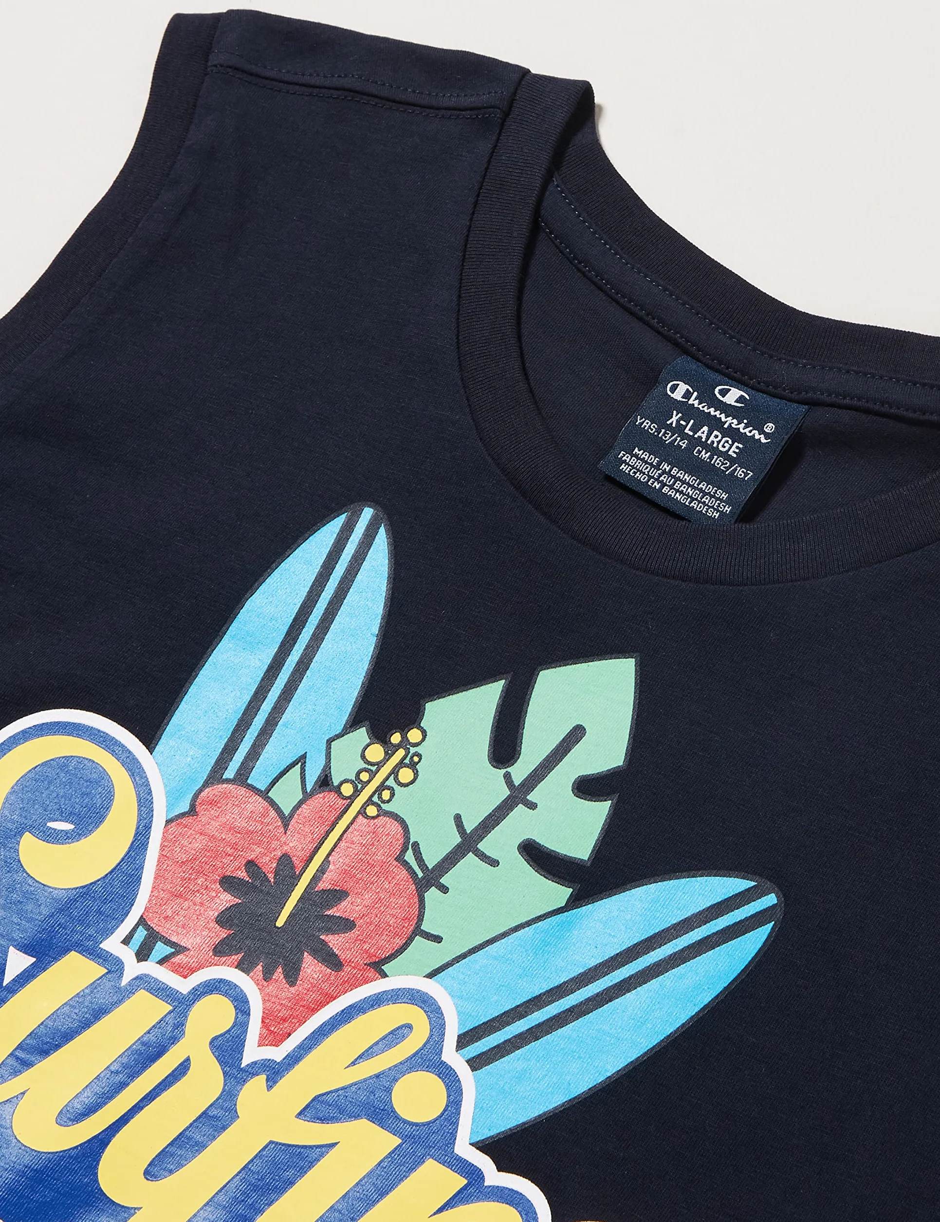 Champion Kompletny Chłopcy Legacy Back To The Beach Graphic S/L T-shirt i szorty plażowe