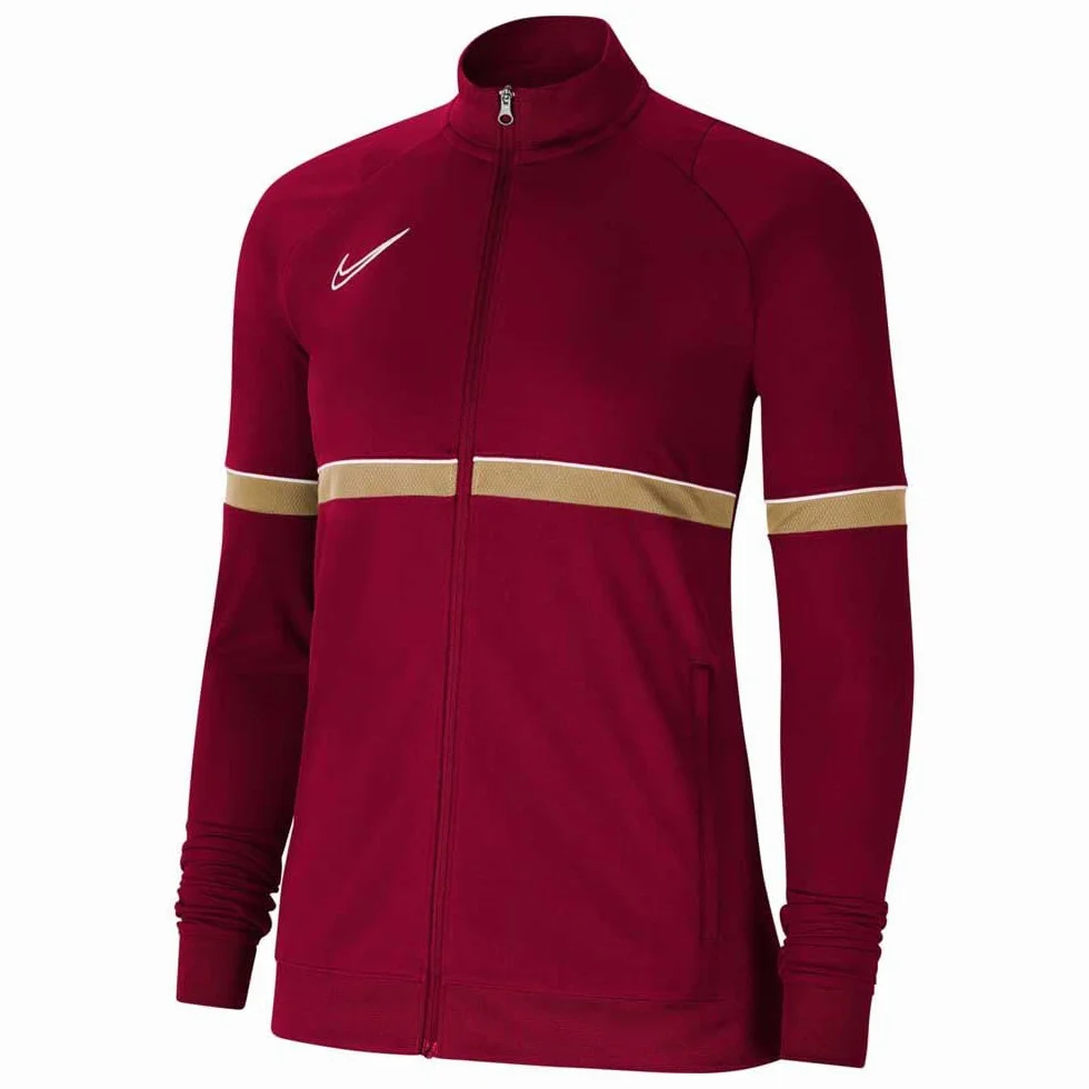 Nike Academy 21 Track - Giacca da donna, Donna, CV2677-677, Rosso/bianco/oro jersey/bianco, XS
