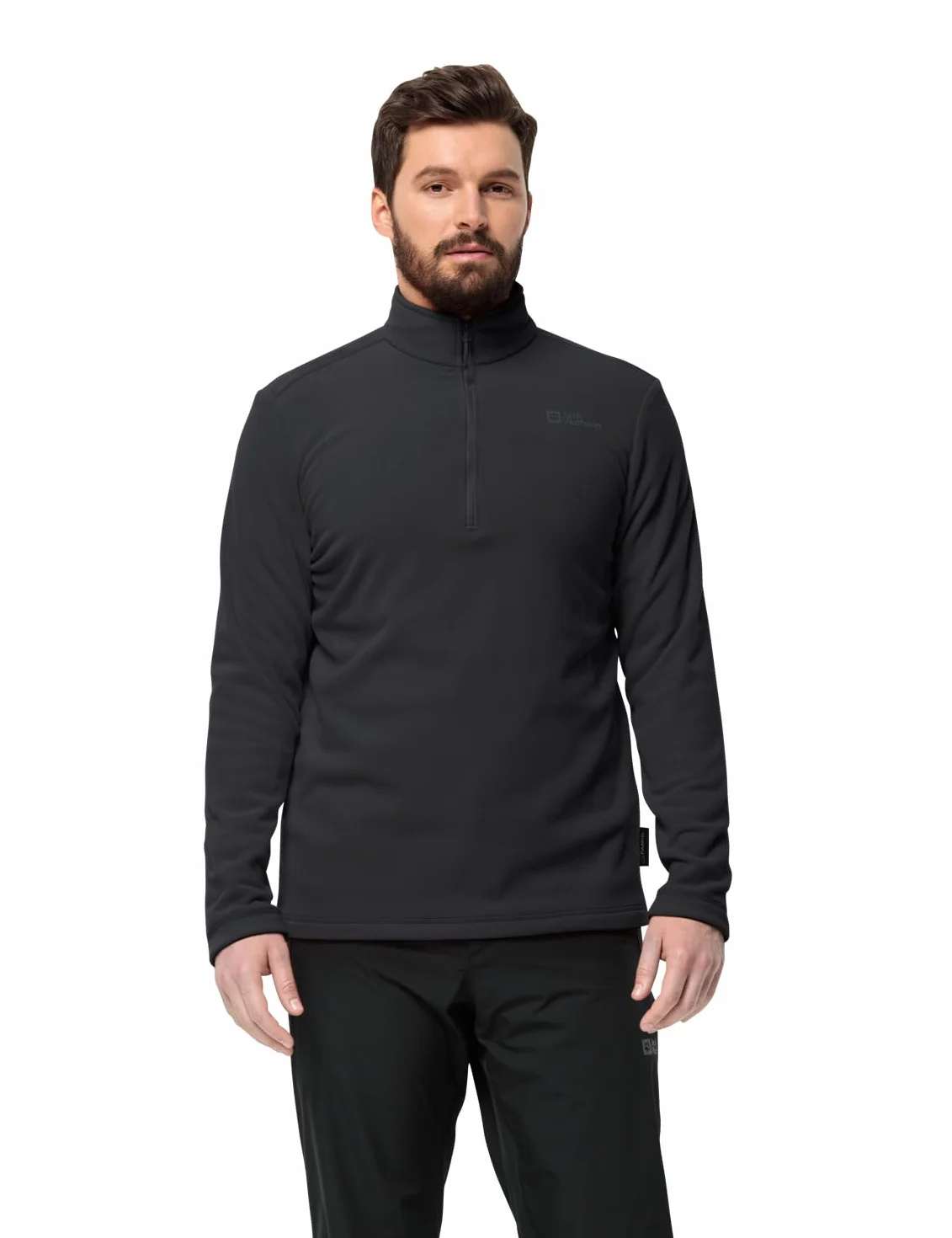 Jack Wolfskin Męski sweter Taunus Hz, czarny, 3XL (DE)