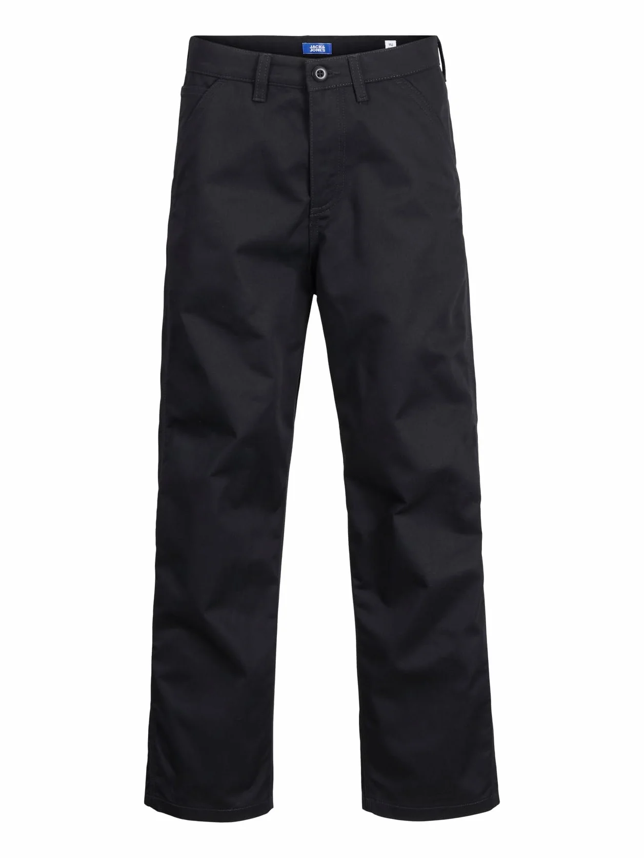 JACK&JONES JUNIOR Jpstalex Clean Jjworker Pants Noos Jnr spodnie chłopięce, Czarny/szczegóły: szwy W. Dtm, 152