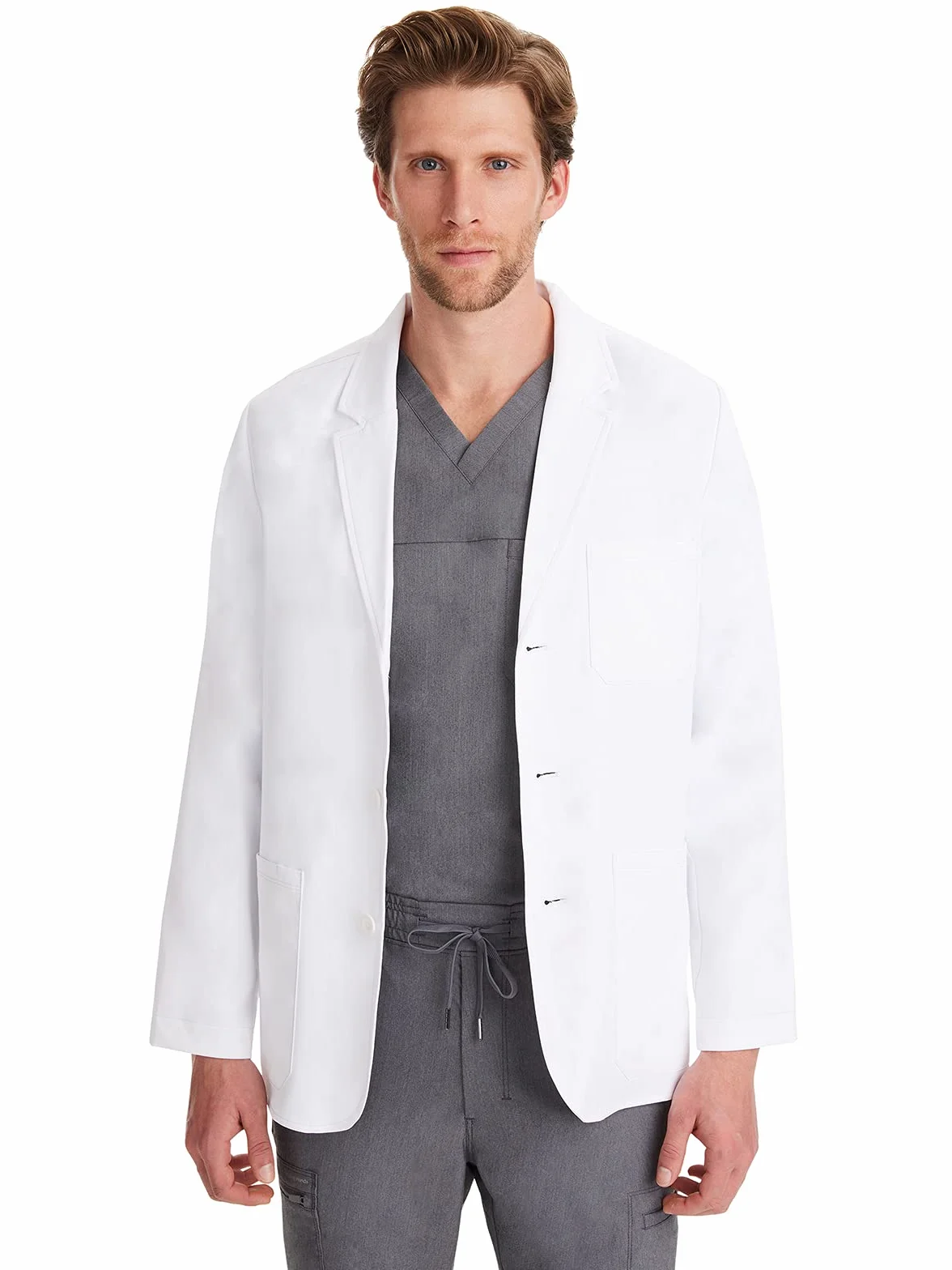 Uzdrawiające ręce kolekcja białego płaszcza 5150 męski Leo Lab Coat - biały - średni