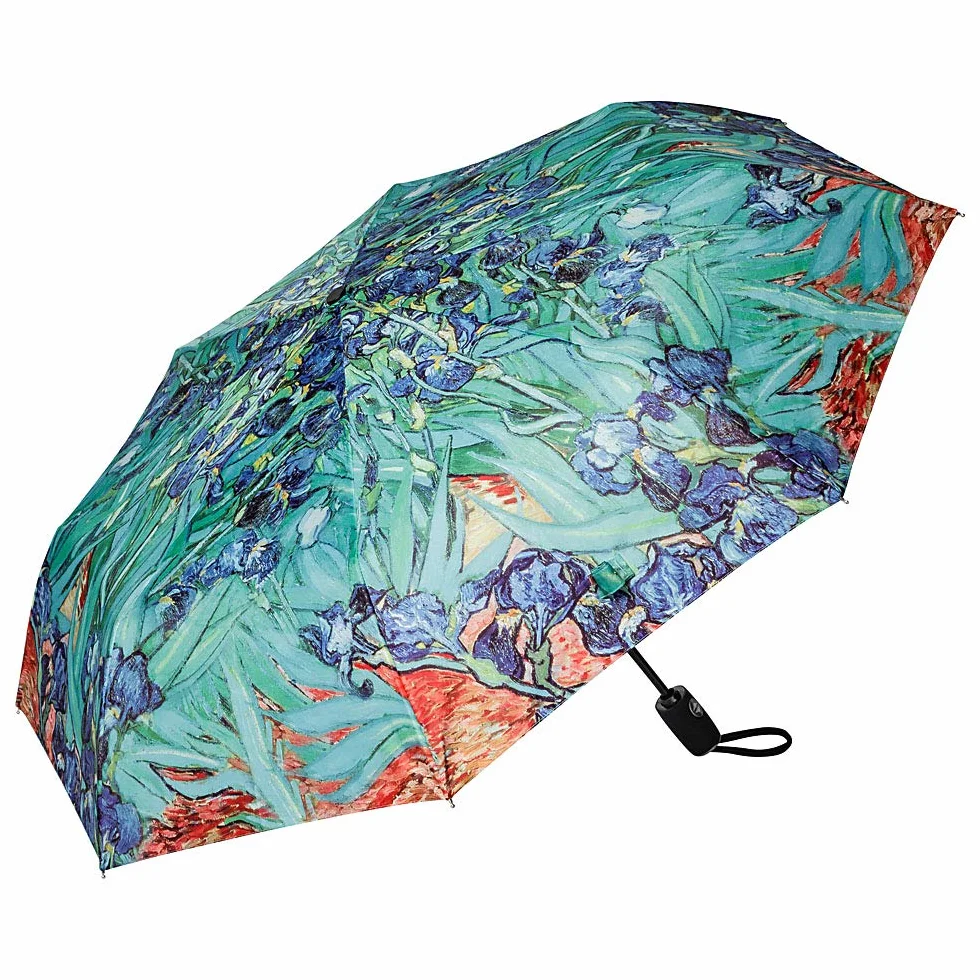 VON LILIENFELD parasol kieszonkowy Vincent van Gogh Iris wiatroodporny automatyczne otwieranie-zamykanie stabilny lekki kompaktowy